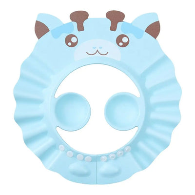 Baby Kid Shampoo Shield Head Cover Shower Cap Hair Wash Ear Protection Infant Child Cartoon Bath Safe Cap Visor Bathing Protect