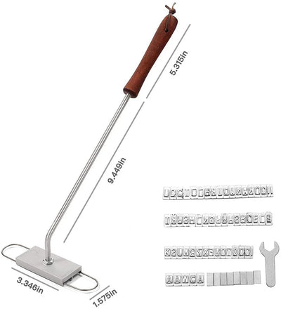 C3 Bbq Branding Iron 55letters Diy Barbecue Letter Printed Bbq Steak Meat Grill Forks Barbecue Tools Accessories Kitchen Stuff