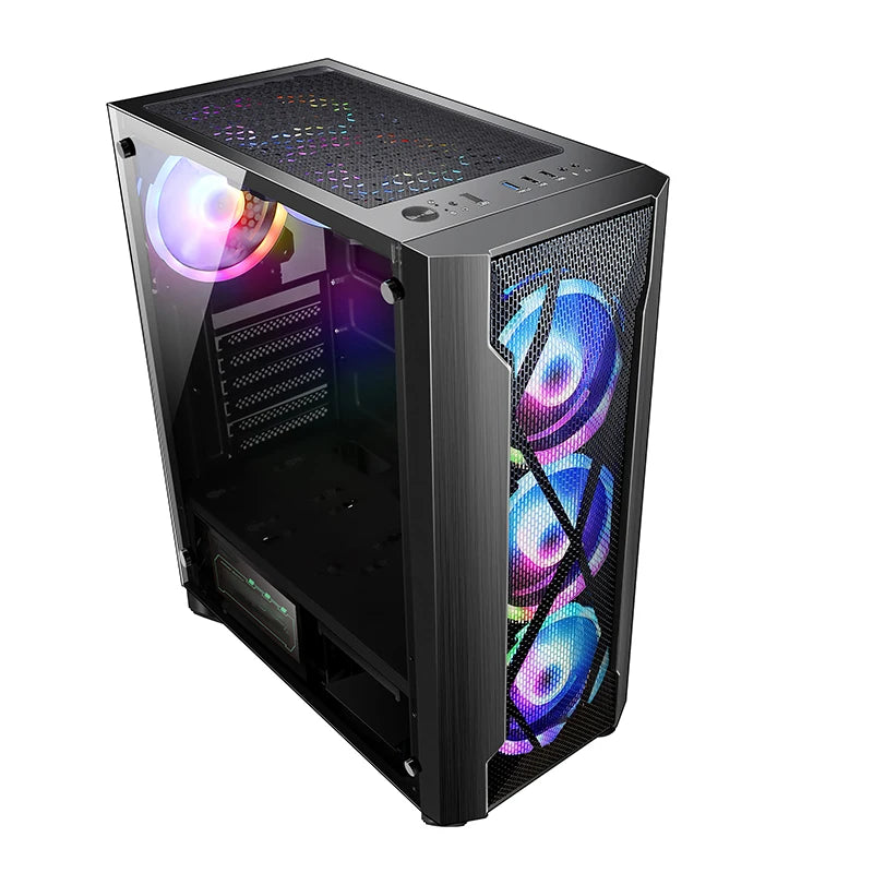 Wholesale cheap desktop E5-2660 16GB Ram SSD HDD GTX 1060 6GB Graphics card atx case privacy screen latest gaming computer pc