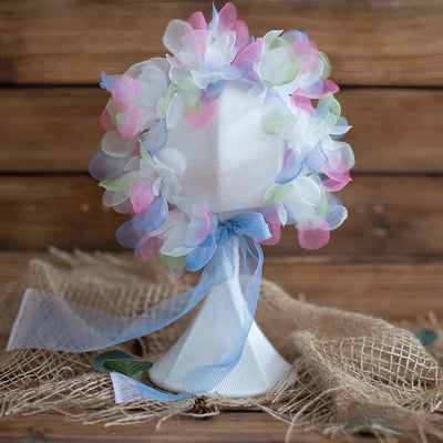 Newborn Photography Props Angola Bonnet Hand Knit Baby Hat Photo Shoot Infant fuzzy Bonnet