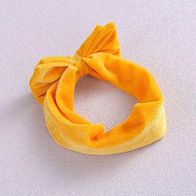 New Velvet Baby Headband Turban Big Bow Baby Girl Headband For Newborn Bow Hair Band Children Kid Solid Colors Hair Accessories
