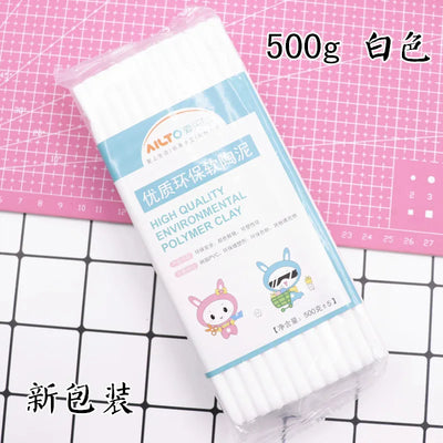 Soft clay mud 500G white complexion clay pottery mud 250g diy handmade materials environmentallyprofessional soft clay sculpture
