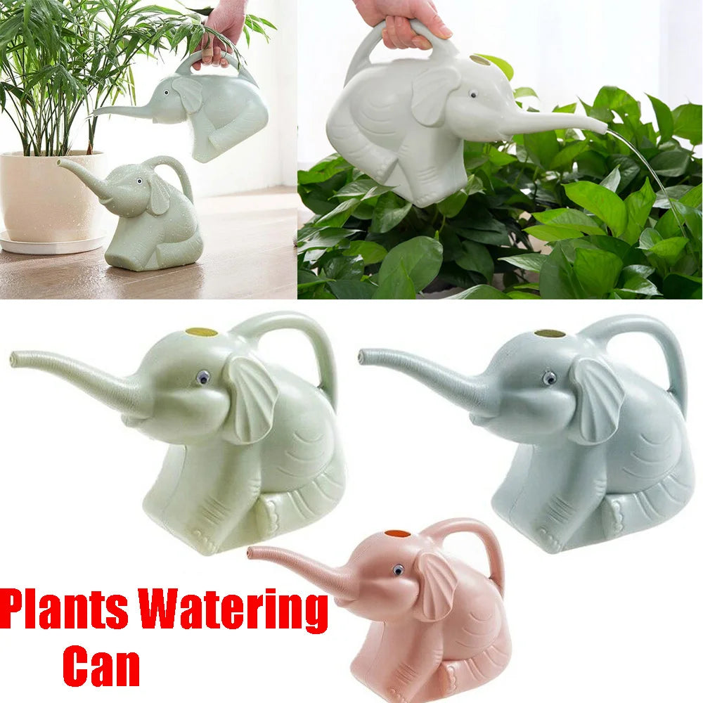 Garden Water Can Plastic Gardening Tool Elephant/Dinosaur Shape Lawn Watering Pot for Home Plant Flower Bonsai Irrigation DIY