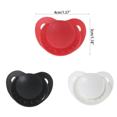 Grade Silicone Adult Pacifier Dummy Big Size Nipple Wide-bore Soft Safety Adult Teether Toys Dropshipping