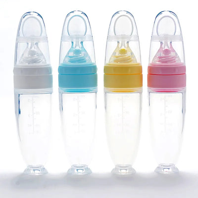 Silicone Baby's Feeding Spoon Silicone Food Supplement Children's Rice Paste Bottle