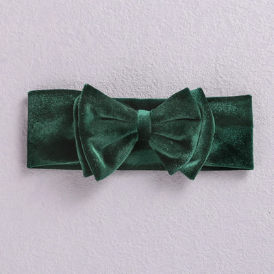 New Velvet Baby Headband Turban Big Bow Baby Girl Headband For Newborn Bow Hair Band Children Kid Solid Colors Hair Accessories