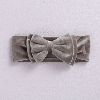 New Velvet Baby Headband Turban Big Bow Baby Girl Headband For Newborn Bow Hair Band Children Kid Solid Colors Hair Accessories