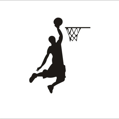 Cartoon Basketball Player Dunk wall Sticker for home decorative Vinyl Living Room wall decor decals Switch Stickers
