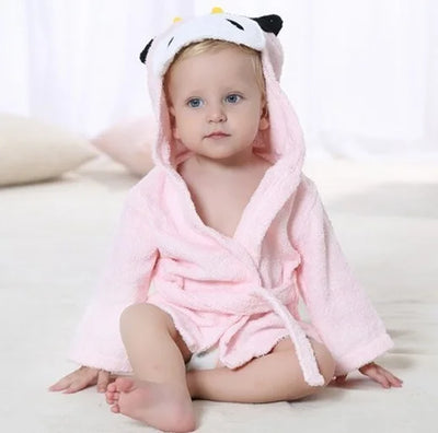Cute Mouse Children Bathrobe Newborn Blankets Baby Boy Bath Towels Hooded Girl Coat Terry Clothes Set Photography Props 0-6 Year