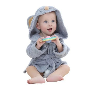 Cute Mouse Children Bathrobe Newborn Blankets Baby Boy Bath Towels Hooded Girl Coat Terry Clothes Set Photography Props 0-6 Year