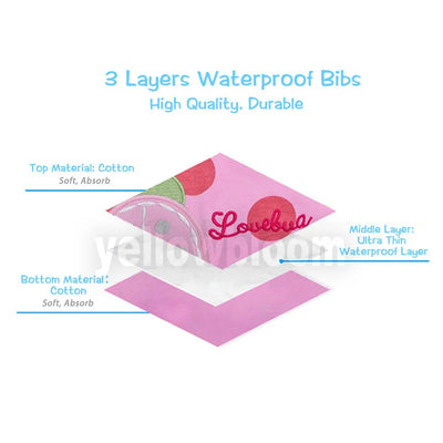 [Littles&Bloomz] Baby Girl Boy Feeding Bibs Waterproof Apron Cartoon Towel Kids Toddler Dinner baberos Bandanas Burp Cloths
