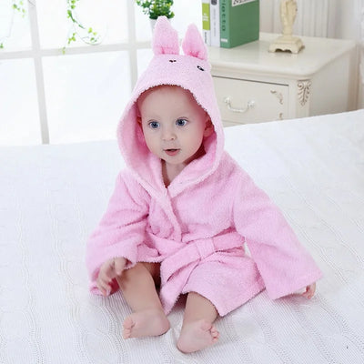 Cute Mouse Children Bathrobe Newborn Blankets Baby Boy Bath Towels Hooded Girl Coat Terry Clothes Set Photography Props 0-6 Year