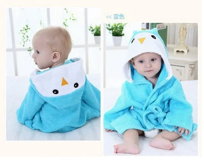 Cute Mouse Children Bathrobe Newborn Blankets Baby Boy Bath Towels Hooded Girl Coat Terry Clothes Set Photography Props 0-6 Year