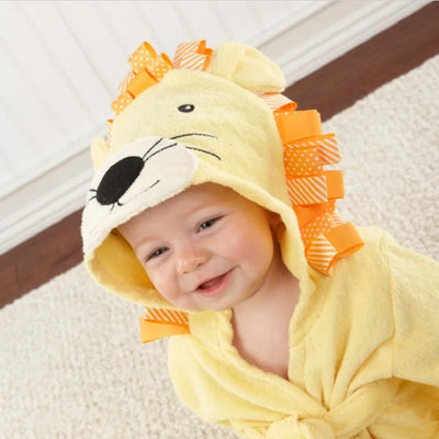Cute Mouse Children Bathrobe Newborn Blankets Baby Boy Bath Towels Hooded Girl Coat Terry Clothes Set Photography Props 0-6 Year