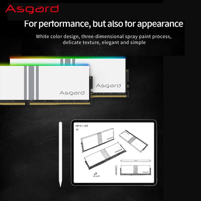 Asgard memoria ram ddr4  8GBx2 16GB 3200MHz  RGB RAM diy gaming computer for Desktop PC DIMM