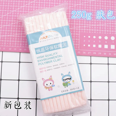 Soft clay mud 500G white complexion clay pottery mud 250g diy handmade materials environmentallyprofessional soft clay sculpture