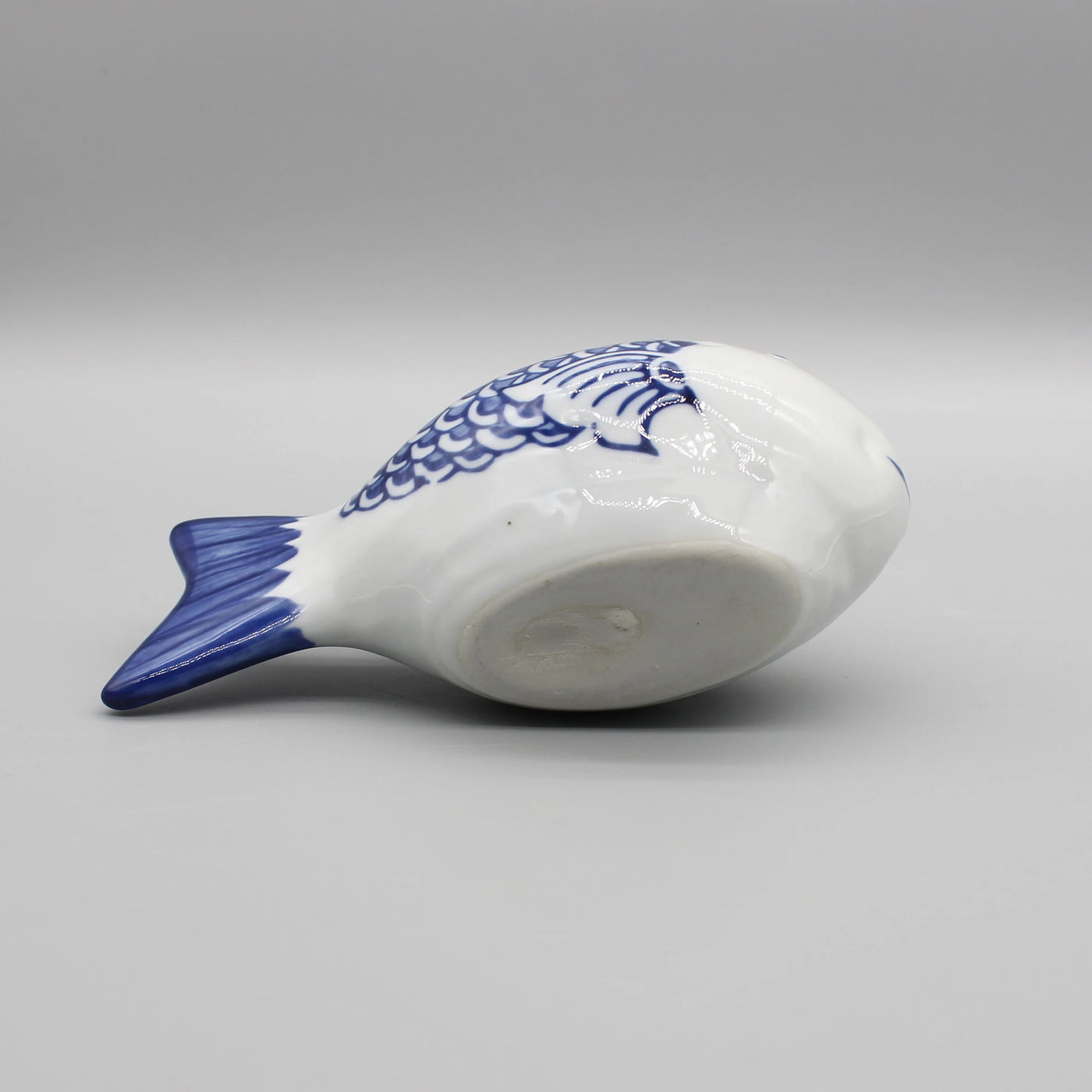 Ceramic Fish, Blue and White, Table Accessory