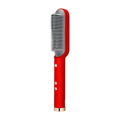 Hair Straightener Ceramic Hot Comb 2_in_1_Electric_Straighten_Hair_Brush_Negative_Ion_Fast_Heating_Styling_Tool ﻿