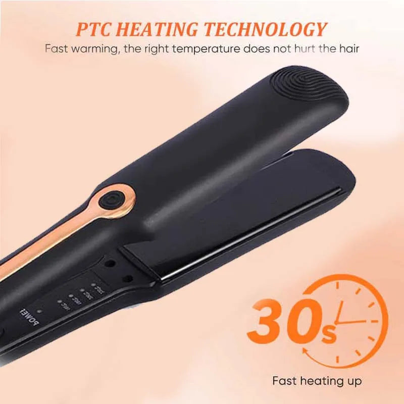 Hair_Straightener_Professional_Ceramic_Flat_Iron_Negative_Ion_Wide_Plate_Temperature_Adjustable Straightening_Iron