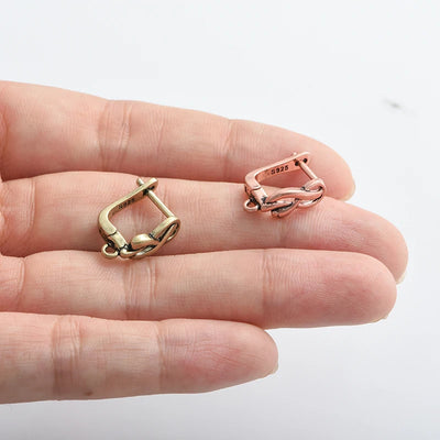 Bronze Musical Note Earrings Findings For DIY Jewelry Earring Hooks Accessory for Jewelry Handmade  Making Supplies
