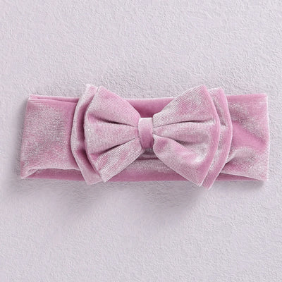 New Velvet Baby Headband Turban Big Bow Baby Girl Headband For Newborn Bow Hair Band Children Kid Solid Colors Hair Accessories