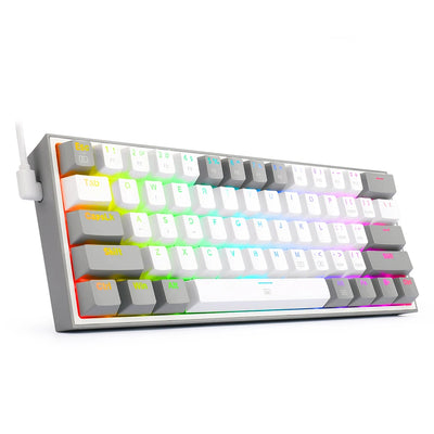 2025 K617 RGB MINI MECHANICAL GAMING KEYBOARD – 61 KEYS, RED SWITCHES, WIRED