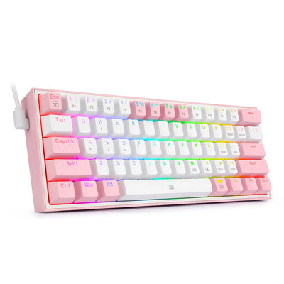 2025 K617 RGB MINI MECHANICAL GAMING KEYBOARD – 61 KEYS, RED SWITCHES, WIRED