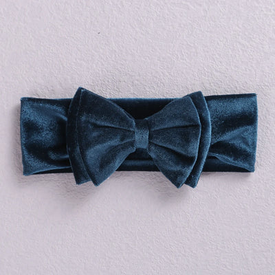 New Velvet Baby Headband Turban Big Bow Baby Girl Headband For Newborn Bow Hair Band Children Kid Solid Colors Hair Accessories