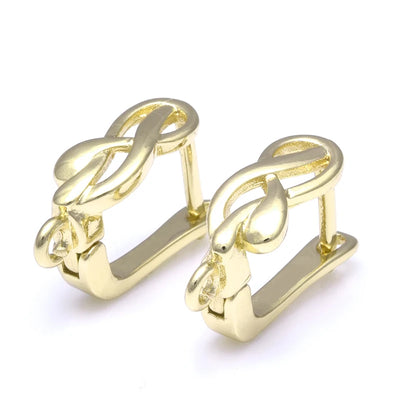 Bronze Musical Note Earrings Findings For DIY Jewelry Earring Hooks Accessory for Jewelry Handmade  Making Supplies