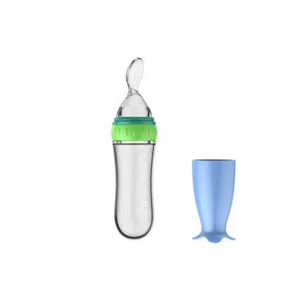 Silicone BabyFeeding Spoon Silicone Food Supplement Children's Rice Paste Bottle Babies accessories newborn Toddler Baby Goods