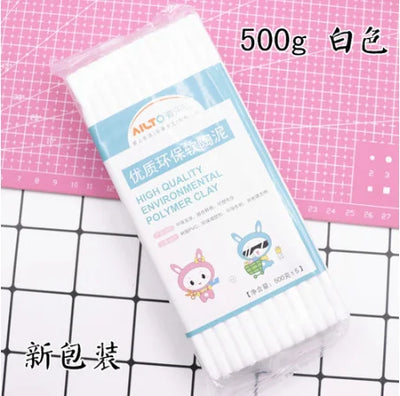 Soft clay mud 500G white complexion clay pottery mud 250g diy handmade materials environmentallyprofessional soft clay sculpture