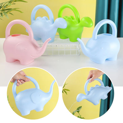 Garden Water Can Plastic Gardening Tool Elephant/Dinosaur Shape Lawn Watering Pot for Home Plant Flower Bonsai Irrigation DIY
