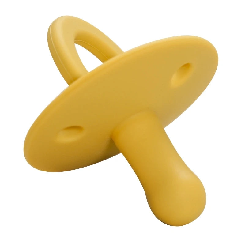 1PCS Silicone Baby Pacifier Food Grade Silicone Newborn Soother BPA Free Solid Color Dummies Silicone Nipple Baby Sutff