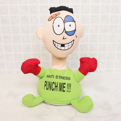 Punch Hit Me Villain Electric-powered Durable Unique Viral Product Interactive Venting Toy Funny Toy Unique Gift Soft Fun Toy