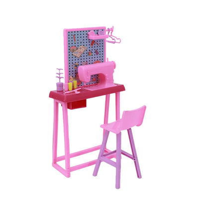 Barbies Mix Style Doll Furniture Wardrobe Bed Chair Sofa Shoe Rack Slide For Barbies Doll Accessories Kelly 1:12 Doll Girl`s Toy
