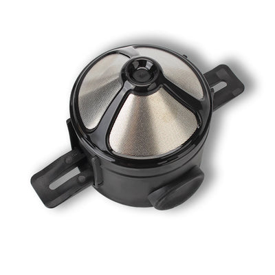 Stainless Steel Drip Coffee Tea Holder Paperless Pour Over Coffee Dripper Funnel Baskets Reusable Coffee Filter Portable