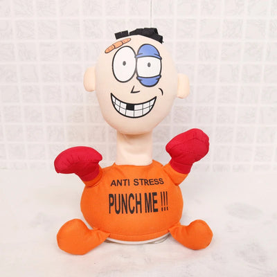Punch Hit Me Villain Electric-powered Durable Unique Viral Product Interactive Venting Toy Funny Toy Unique Gift Soft Fun Toy