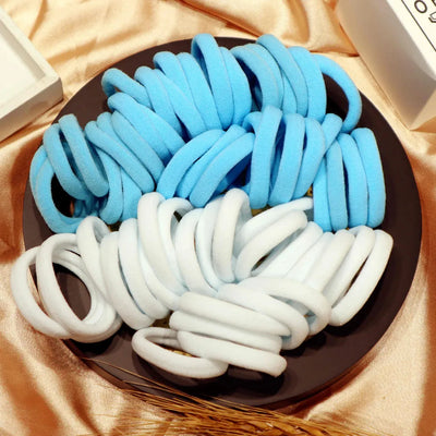 25-100PCS Diameter 5cm Hair Scrunchy For Women Hair Bands Elastic Seamless Link Rope Hair Accessories Headdress Hair Ties