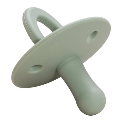 1PCS Silicone Baby Pacifier Food Grade Silicone Newborn Soother BPA Free Solid Color Dummies Silicone Nipple Baby Sutff