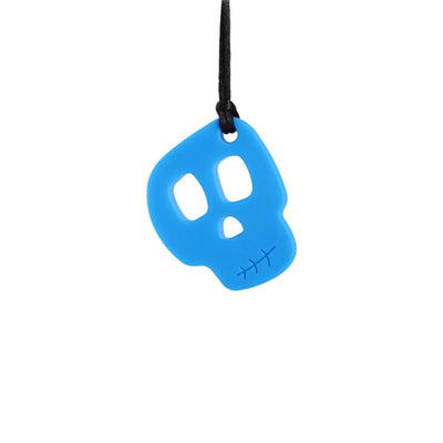 Baby Silicone Dinosaur Skull Chew Necklace Teether Relieve Stress Sensory Chewelry kid Toy Autism Therapy Tool Special Need ADHD