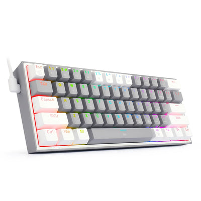 2025 K617 RGB MINI MECHANICAL GAMING KEYBOARD – 61 KEYS, RED SWITCHES, WIRED