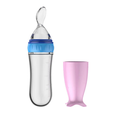 Silicone BabyFeeding Spoon Silicone Food Supplement Children's Rice Paste Bottle Babies accessories newborn Toddler Baby Goods