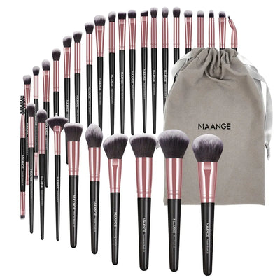 MAANGE_30pcs_Professional_Makeup_Brush_Set_Foundation_Concealers_Eye_Shadows_Powder_Blush_Blending_Brushes_Beauty_Tools_with_Bag