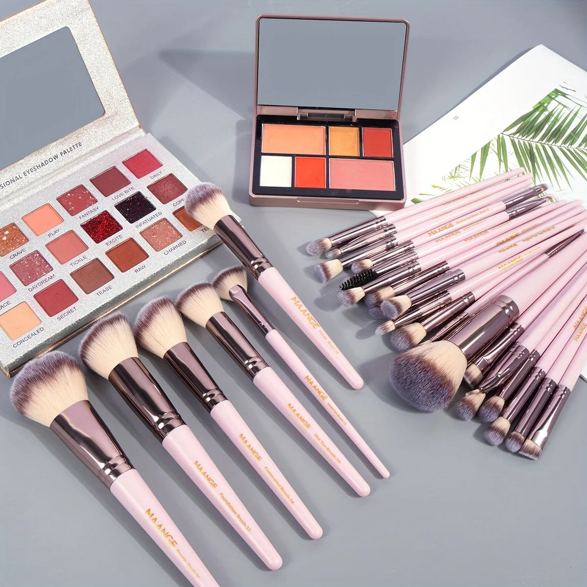 MAANGE_30pcs_Professional_Makeup_Brush_Set_Foundation_Concealers_Eye_Shadows_Powder_Blush_Blending_Brushes_Beauty_Tools_with_Bag