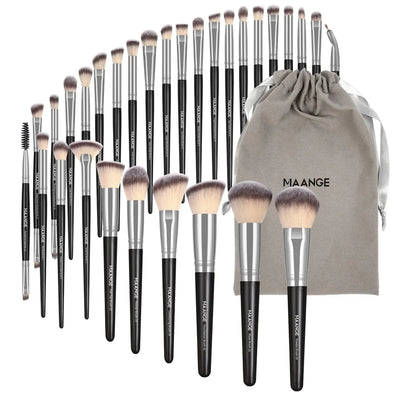 MAANGE_30pcs_Professional_Makeup_Brush_Set_Foundation_Concealers_Eye_Shadows_Powder_Blush_Blending_Brushes_Beauty_Tools_with_Bag