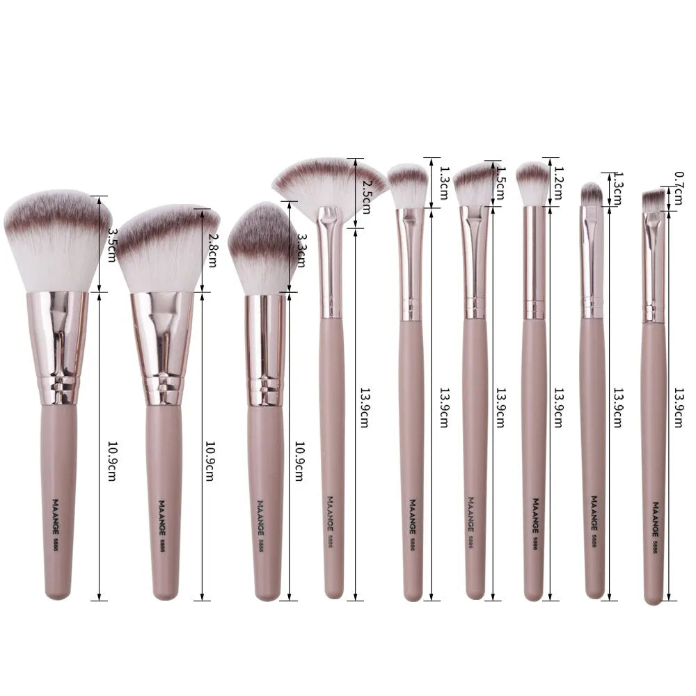 Maange_9Pcs_Foundation_Makeup_Brush_Set_Cosmetic_Powder_Highlighter_Eyeshadow_Blending_Beauty_Tools_Dense_Soft_Bristle_Brushes