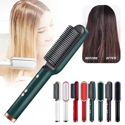 New_Hair_Straightener_Ceramic_Hot_Comb_2 in_1_Electric_Straighten_Hair_Brush_Negative_Ion_Anti-scalding_Styling_Tool