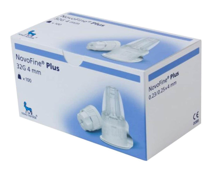 NovoFine Plus 32G 4mm Insulin Needles 100ct