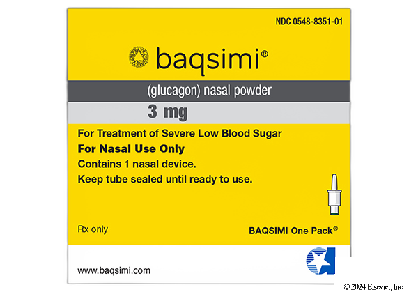 BAQSIMI GLUCAGON NASAL POWDER (3 mg)