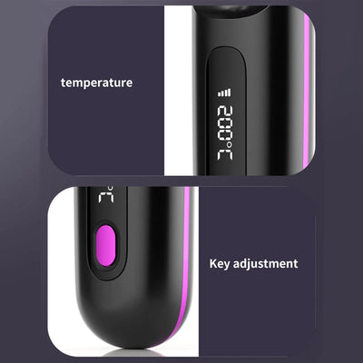 Portable_Straightening_Brush, LCD_Straightener_Rechargeable_And_Cordless_Straightening_Brush_Comb_Hair_care_Perfect_Gifts